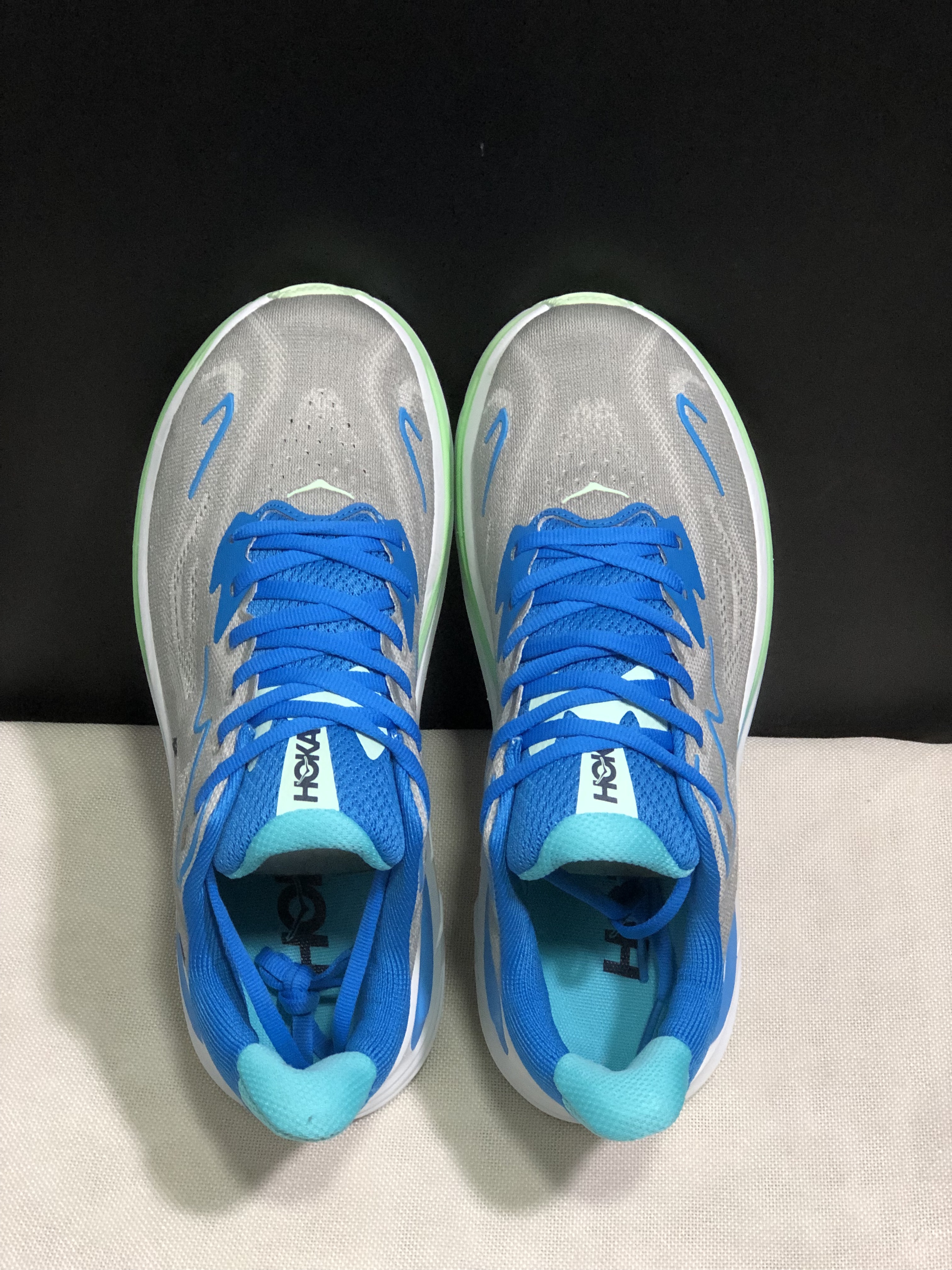 Hoka One One Clifton 10 Fashion Shoes Sneakers Gray/Blue