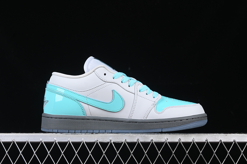 Nike Air Jordan 1 Low Photon Dust Aurora Green Smoke Grey Sneakers