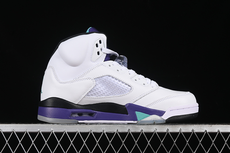 Nike Air Jordan 5 Retro Grape White New Emerald-Grp Sneakers