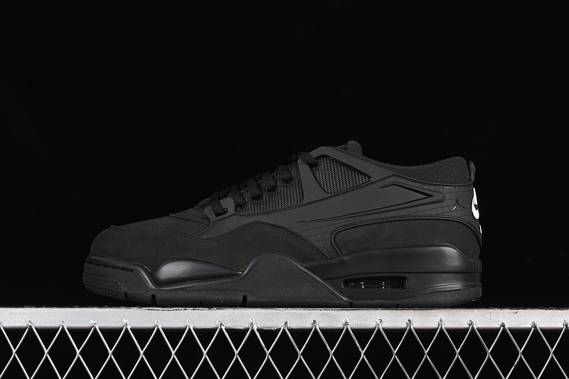 Nike Air Jordan 4 Remastered Pure Black Sneakers