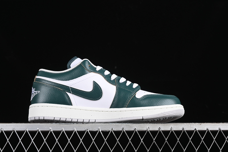 Nike Air Jordan 1 Low White Sail Oxidized Green Sneakers