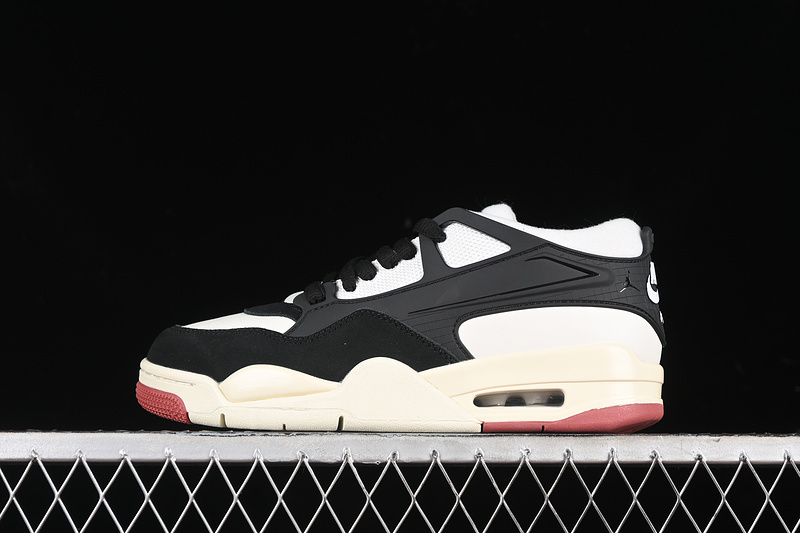 Nike Air Jordan 4 Remastered Black Canyon Rust Coconut Milk White Sneakers