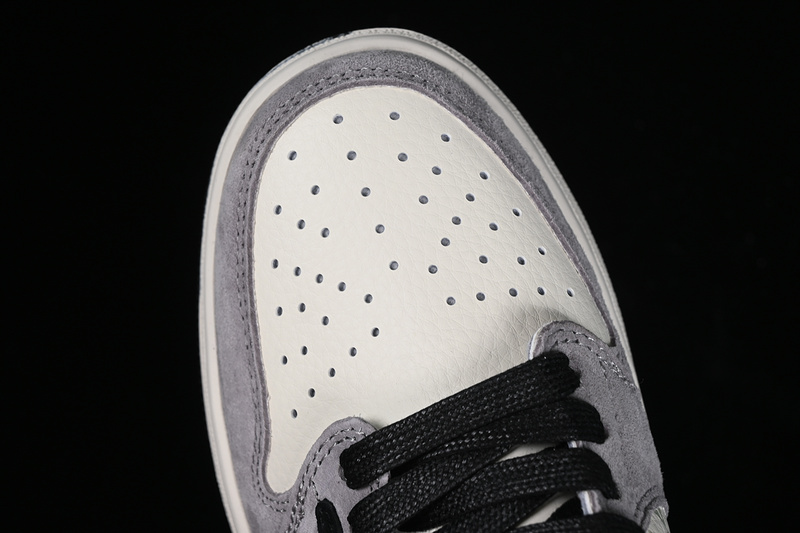 Nike Air Jordan 1 Low OG SP Travis Scott Fragment Design LV Black White Grey Sneakers