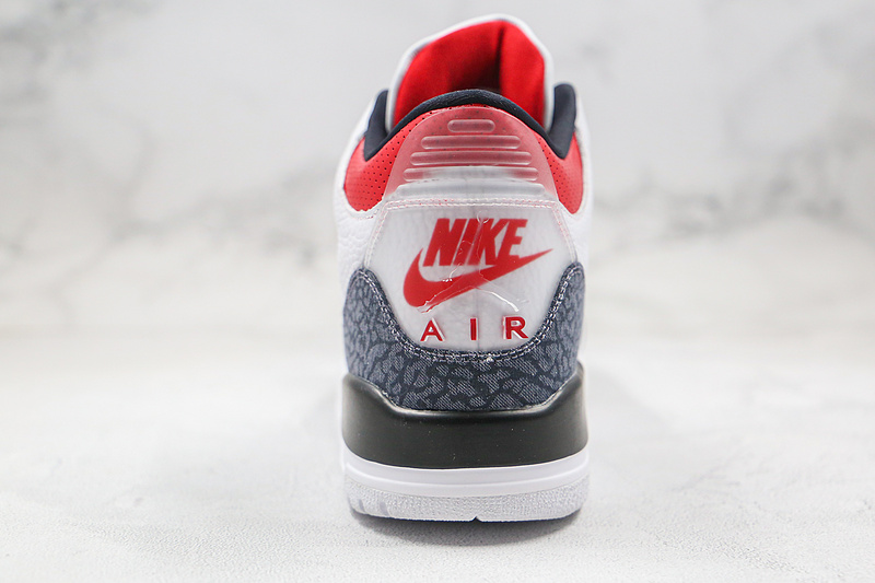 Nike Air Jordan 3 Retro SE-T CO JP Fire Red Denim Sneakers