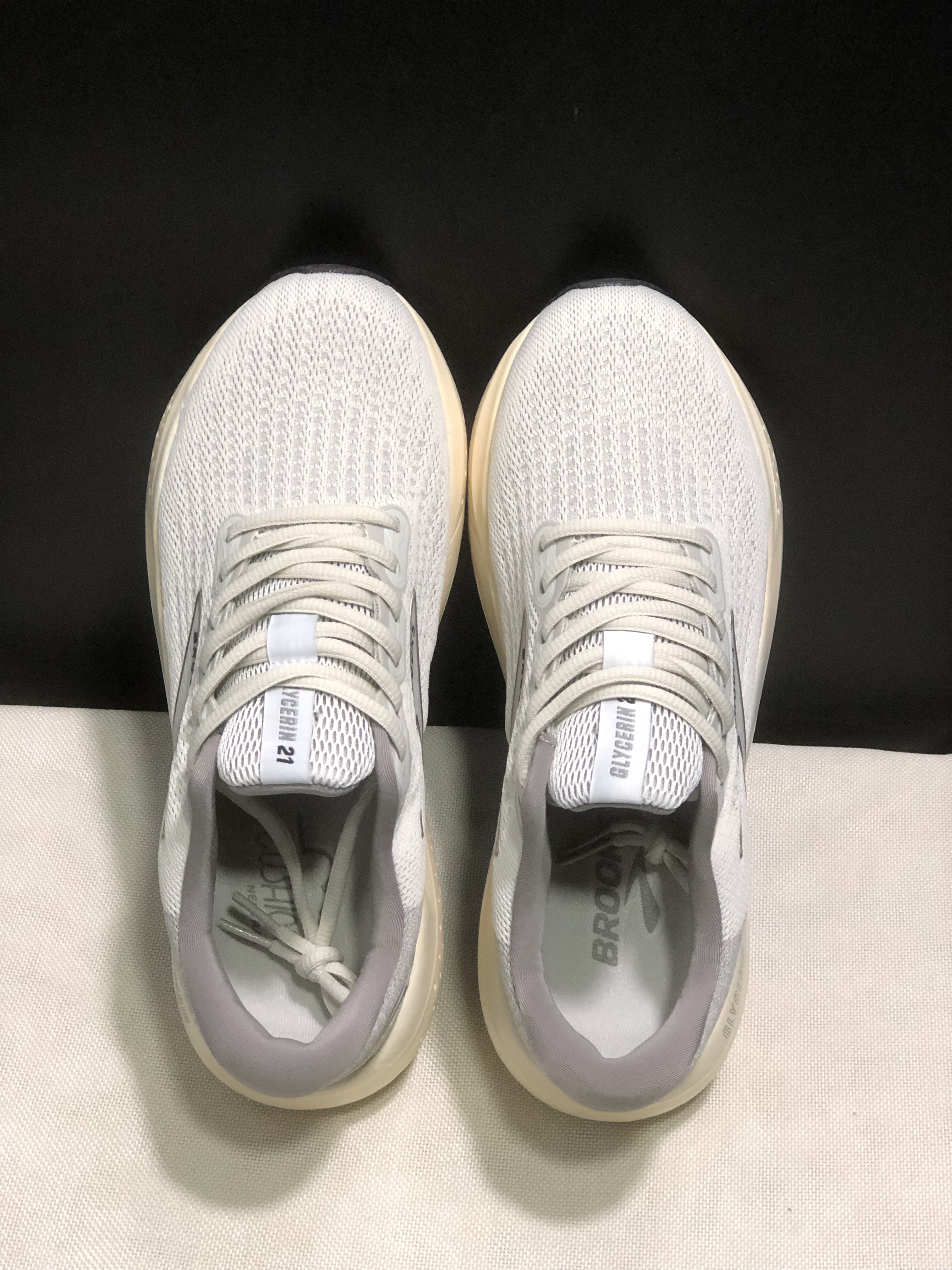 Brooks Glycerin 21 Men's Low-top Casual Running Shoes Grey/Frost Grey/Champogne