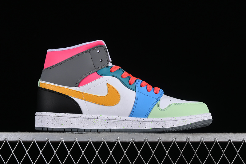Nike Air Jordan 1 Mid SE MultiColor Sneakers