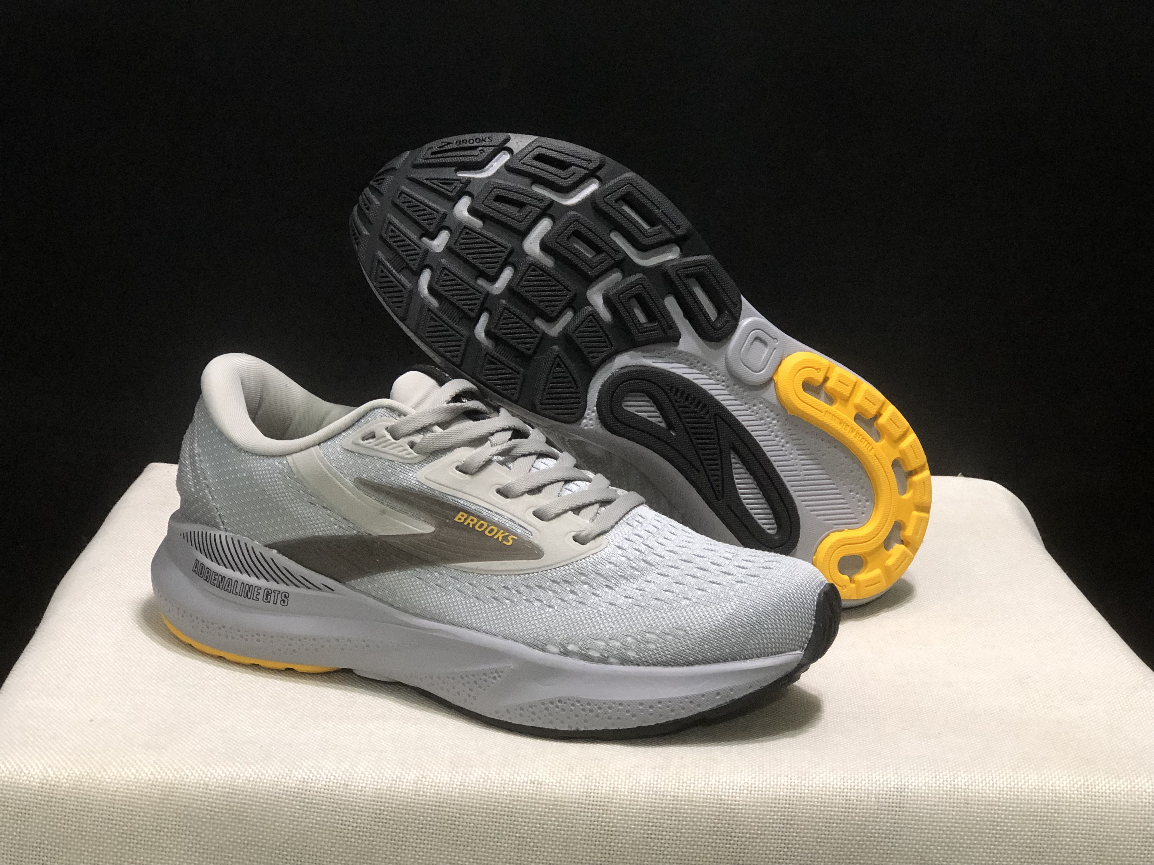 Brooks Adrenaline GTS 24 Casual Running Shoes Silver/White/Gold Fusion