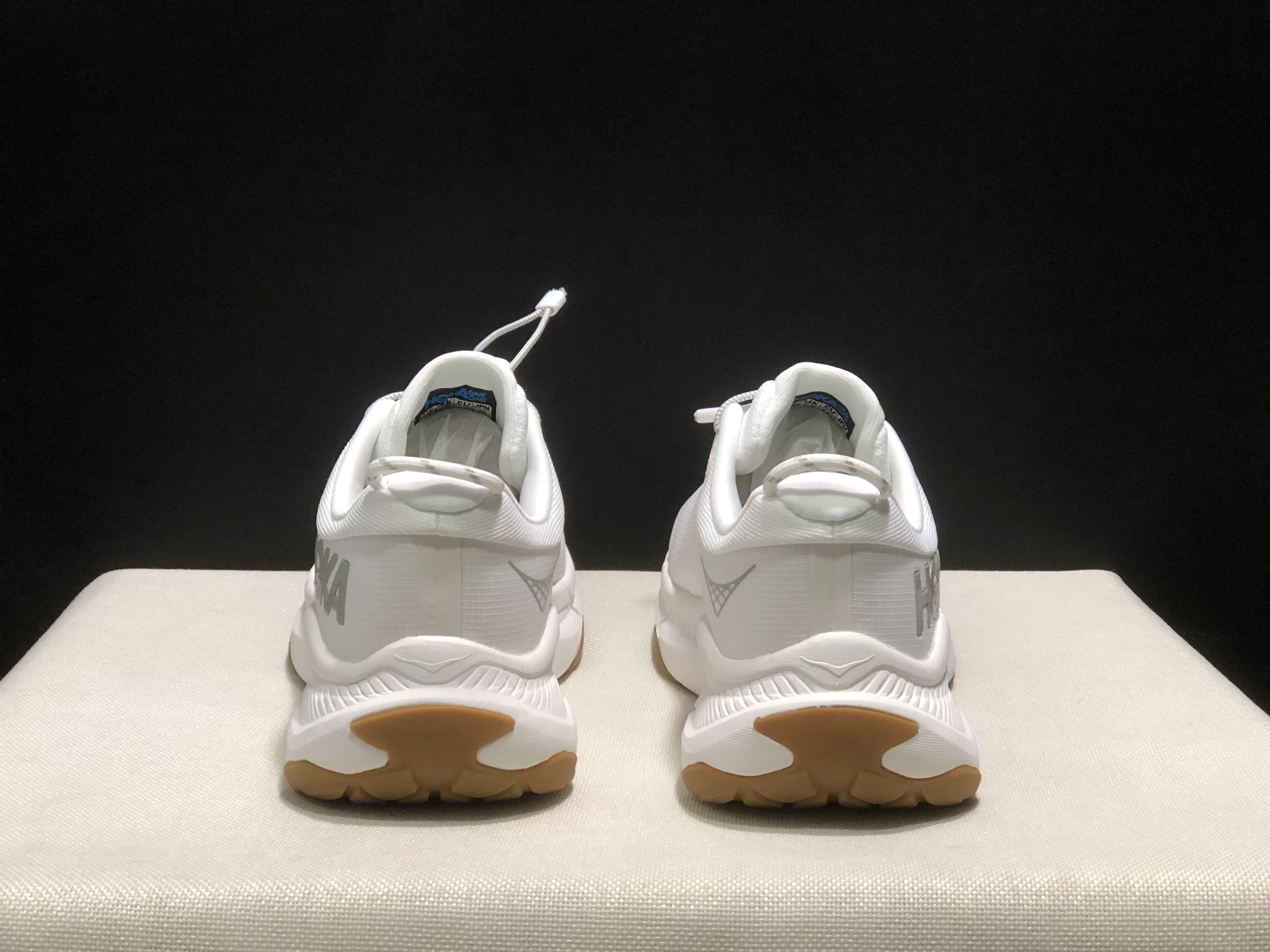 Hoka One One Transport Drawstring Low-top Running Shoes Sneakers White