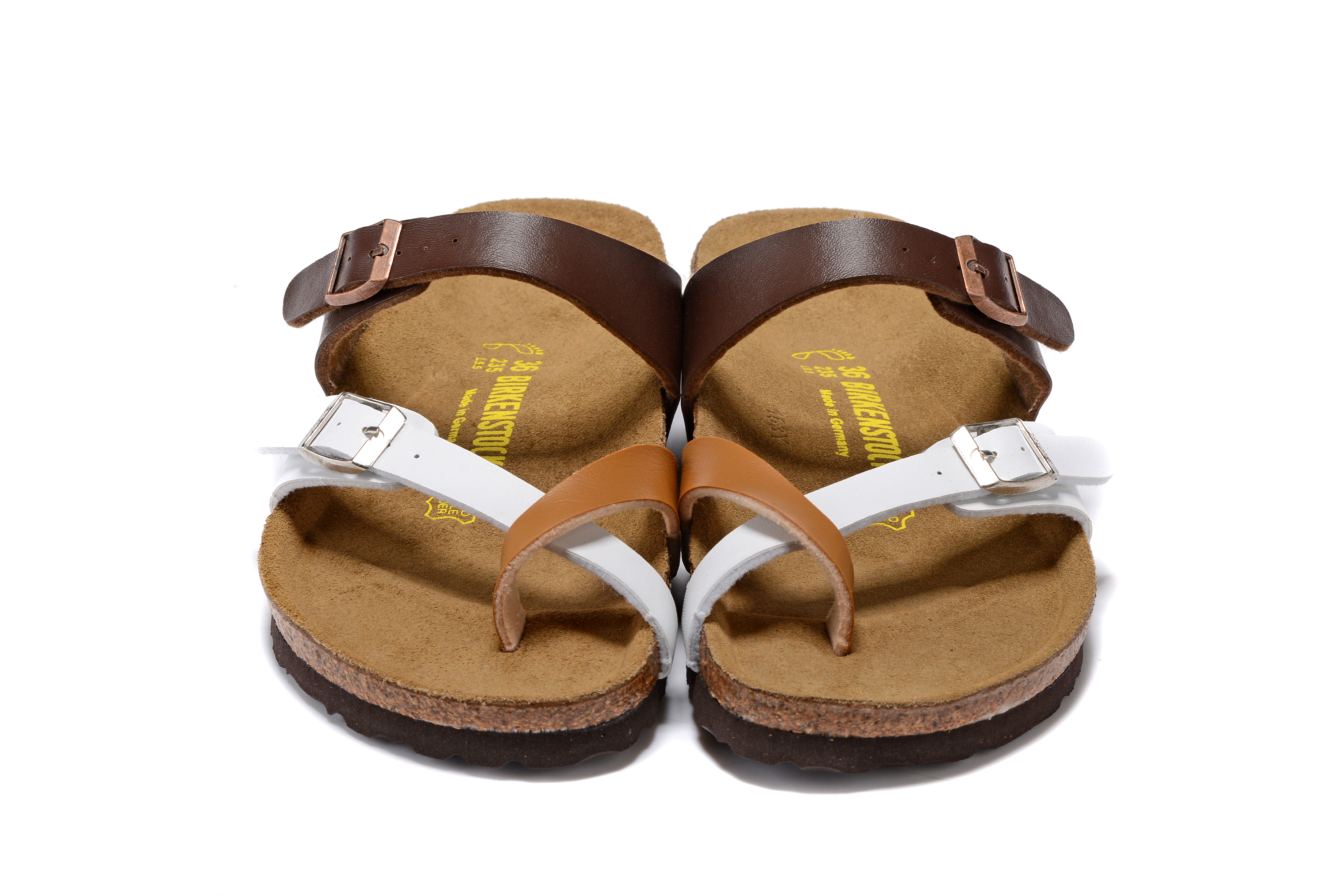 Birkenstock Mayari Three-Colour Toe Loop Leather Sandals