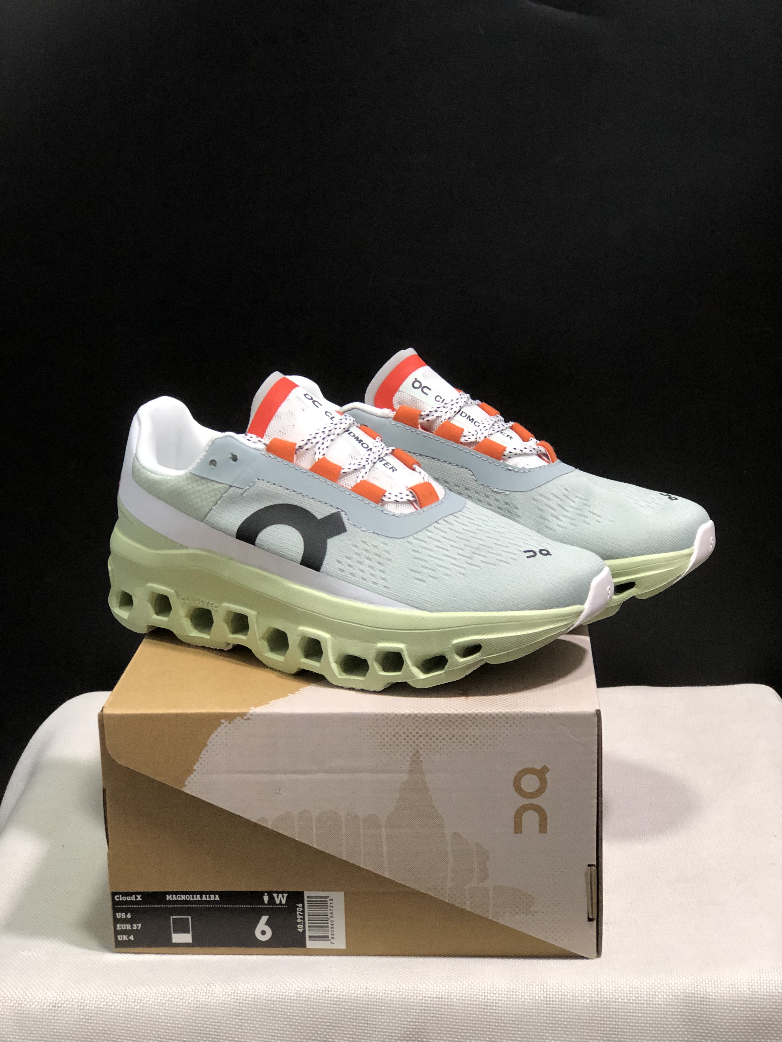 On Running Cloudmonster Green Anti-Slip Running Shoes