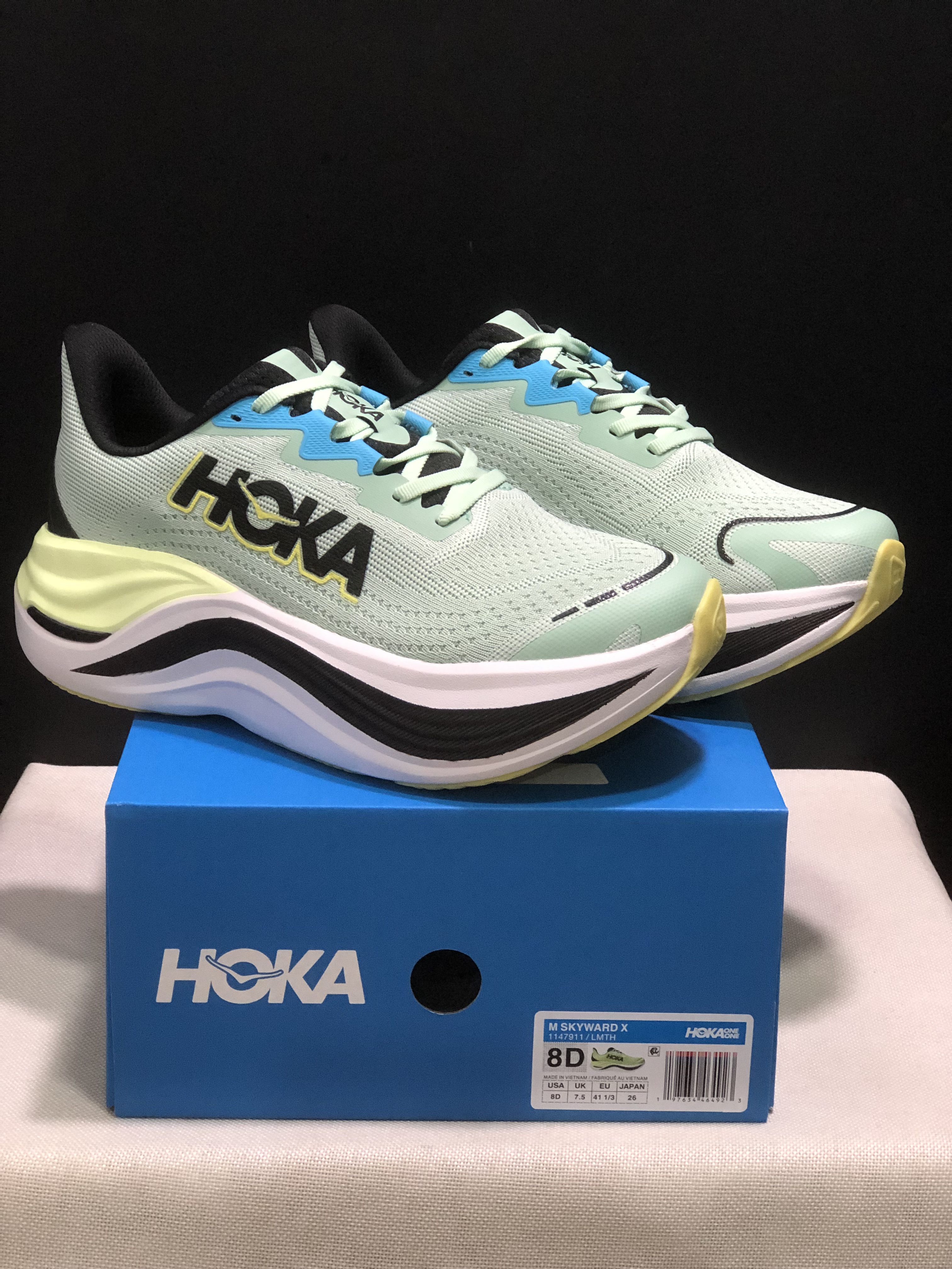 Hoka One One Skyward X Anti-slip Wear-resistant Running Shoes Sneakers Light Green
