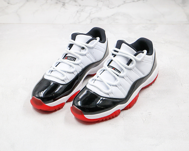 Nike Air Jordan 11 Retro Low  GS Concord Bred White Red Black Sneakers