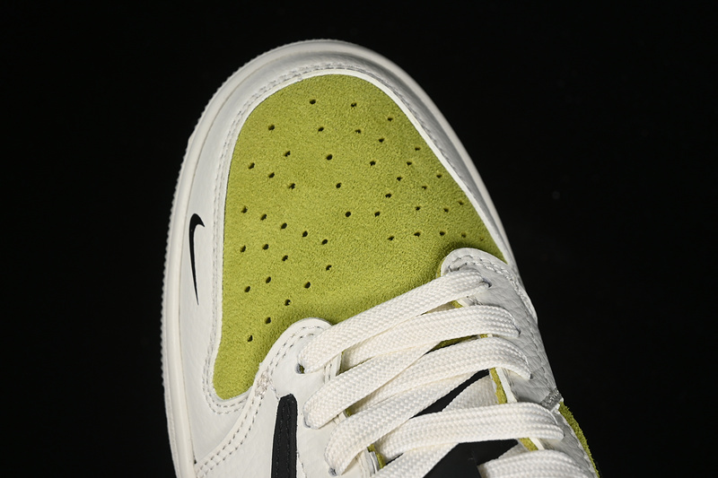 Nike Air Jordan 1 Low Travis Scott Fragment Design Black White Green Sneakers