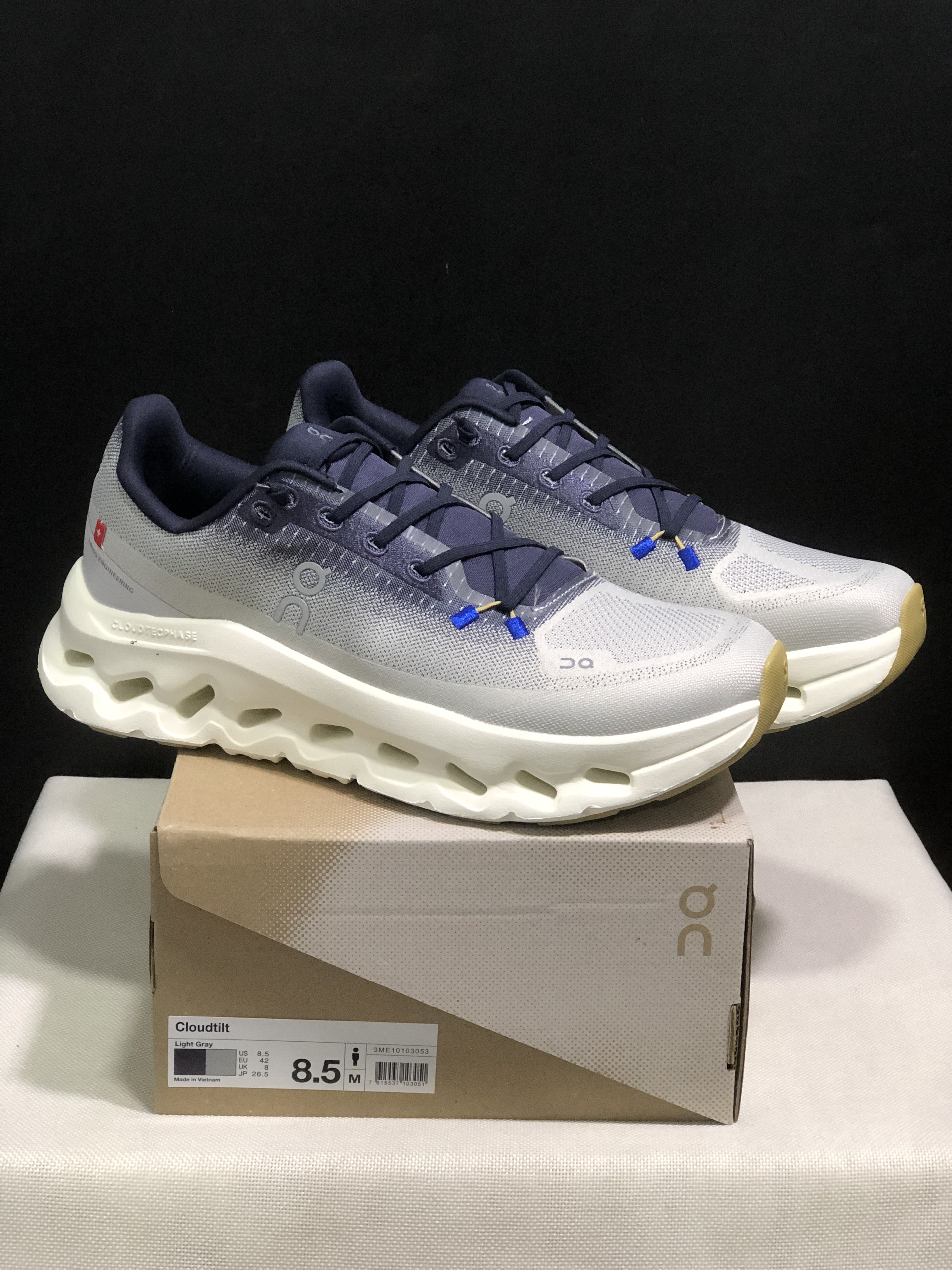 On Running Cloudtilt Durable Casual Life Shoes Navy/Light Grey