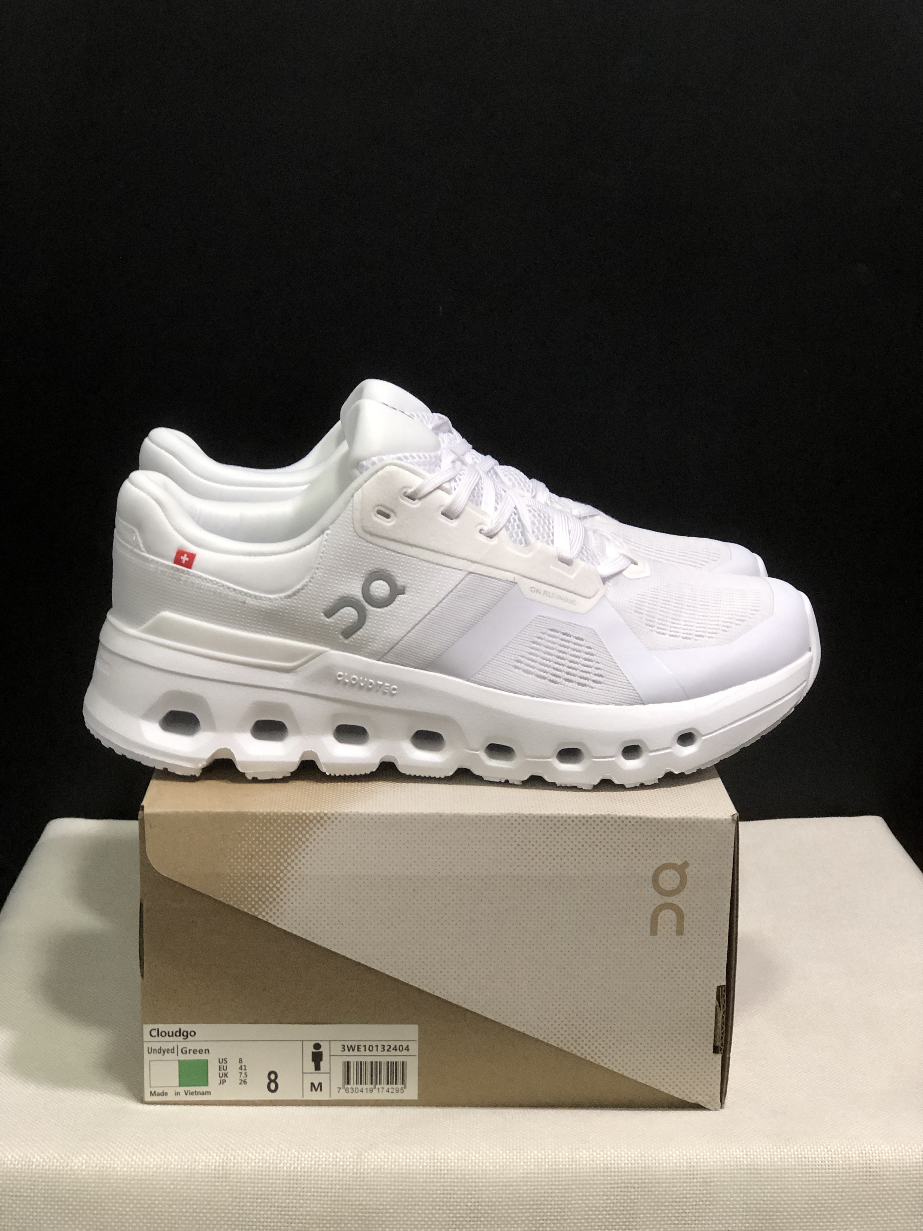 On Running Cloudrunner 2 Mesh Breathable White Running Shoes