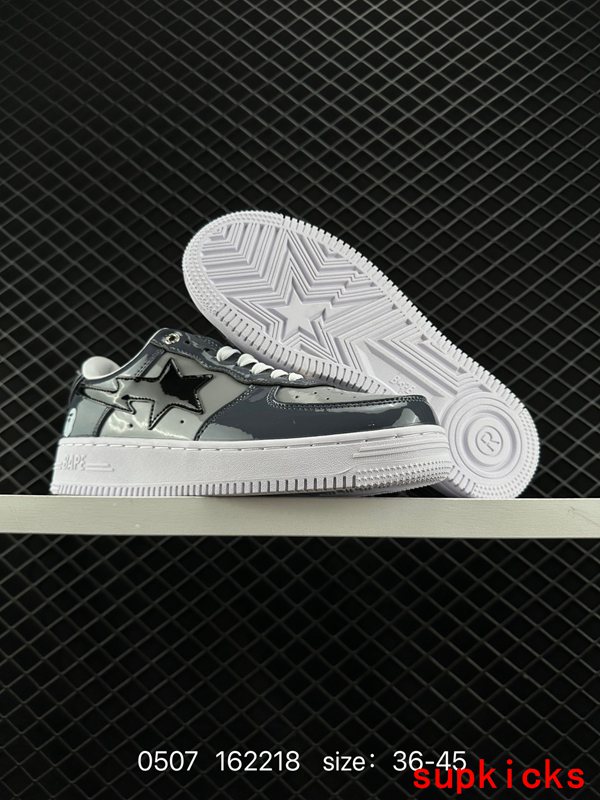 A Bathing Ape Bape Sta Sk8 Low Dark Gray