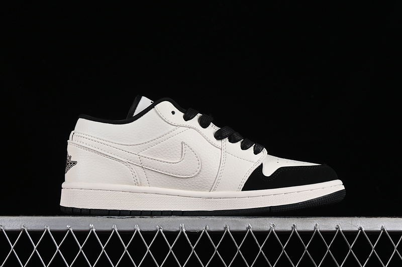 Nike Air Jordan 1 Low Louis Vuitton Black White Sneakers