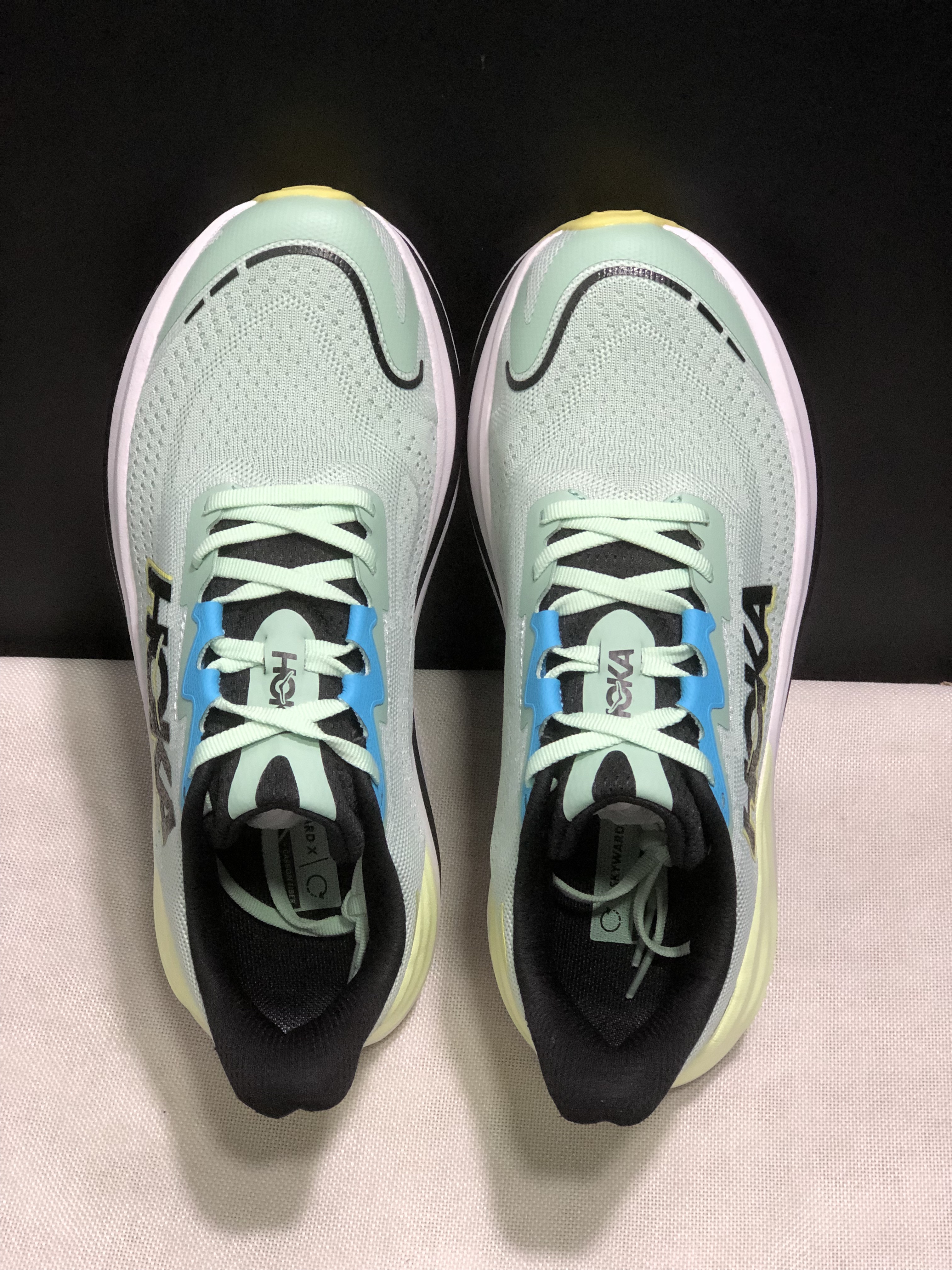 Hoka One One Skyward X Anti-slip Wear-resistant Running Shoes Sneakers Light Green