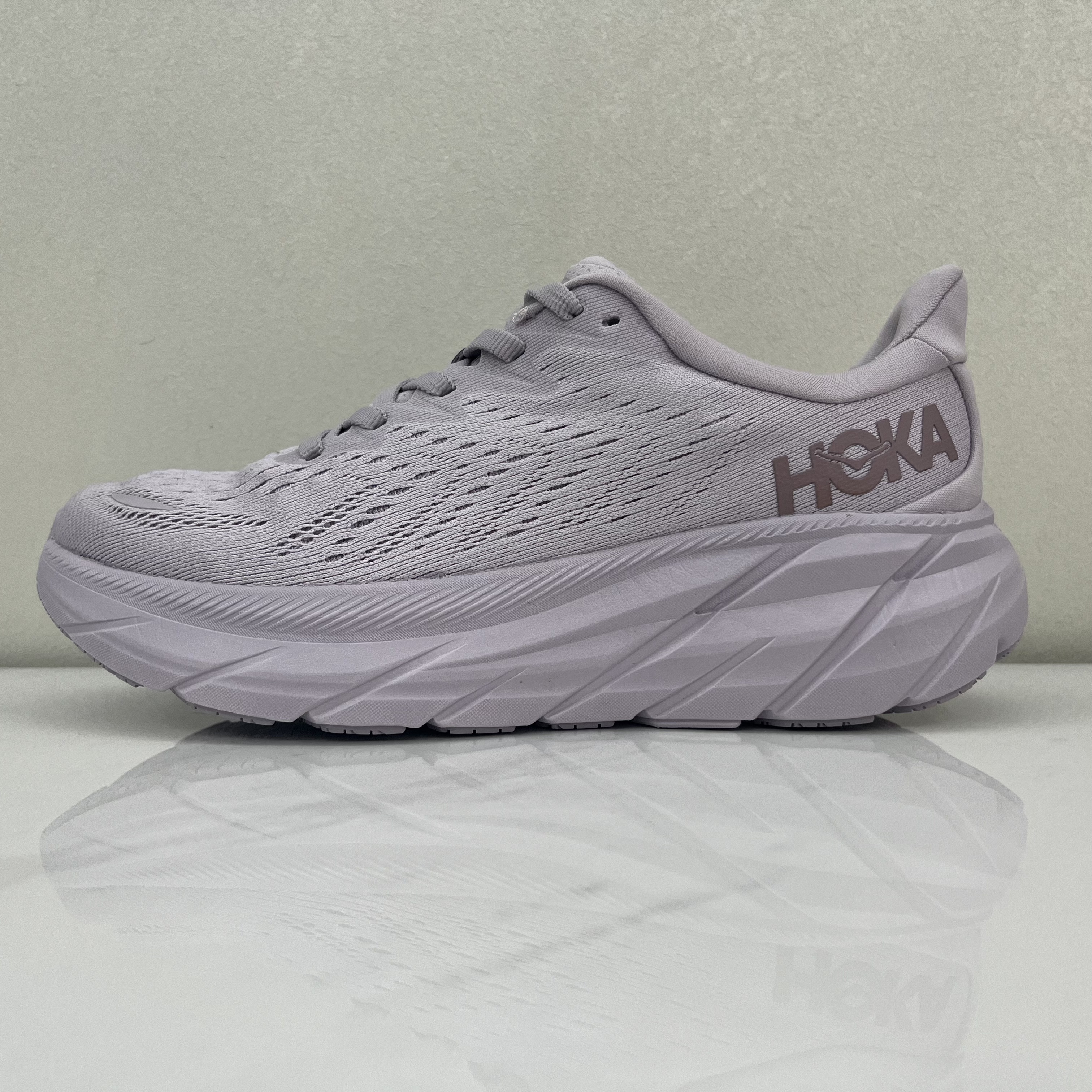 Hoka One One Clifton 8 Women's Fashion Shoes Shock-absorbing Sneakers Light Purple