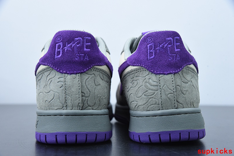 A Bathing Ape Bape Sta Low Grey Purple