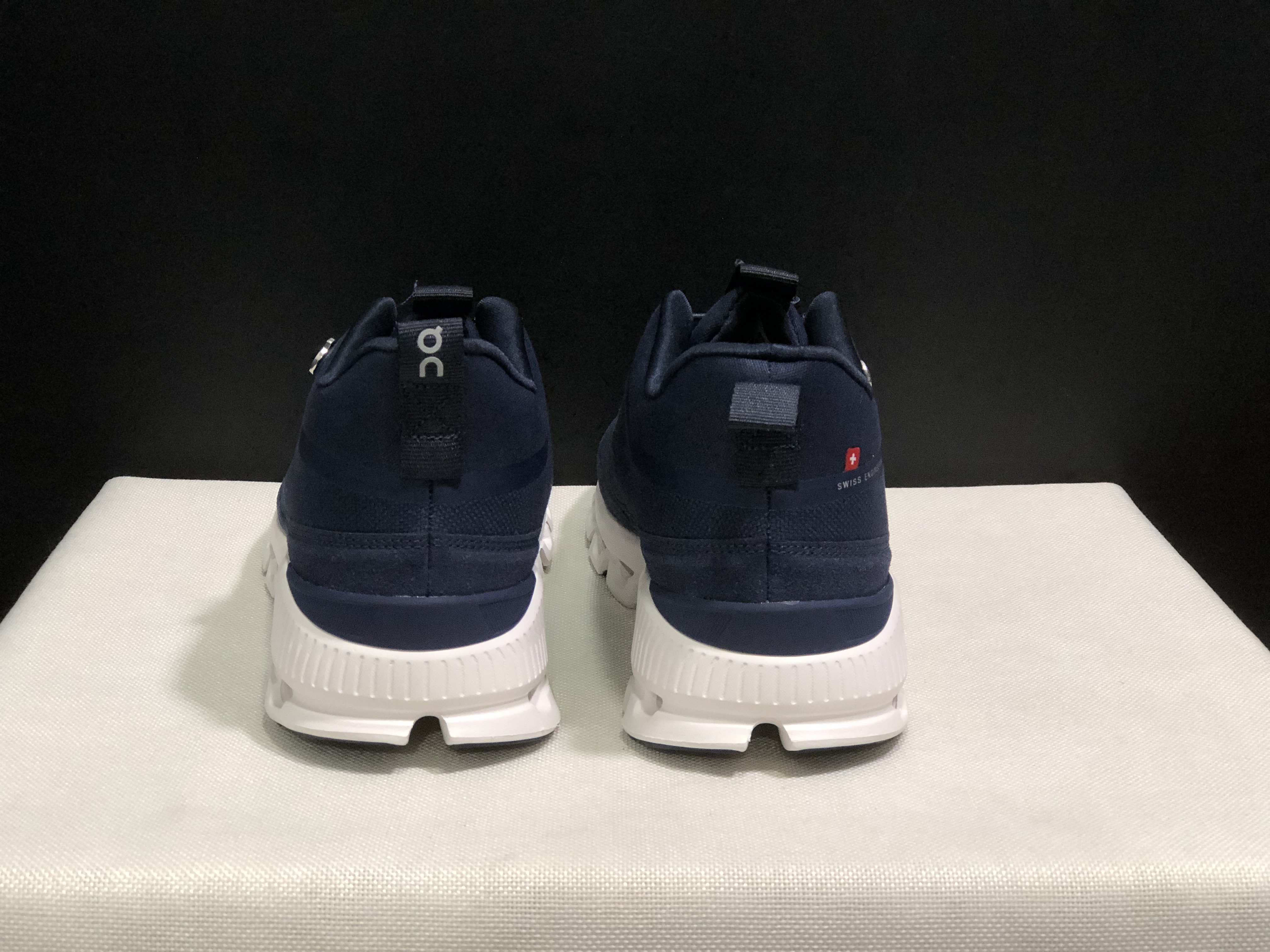 On Running Cloud Hi Edge Outdoor Training Running Shoes Dark Blue/White