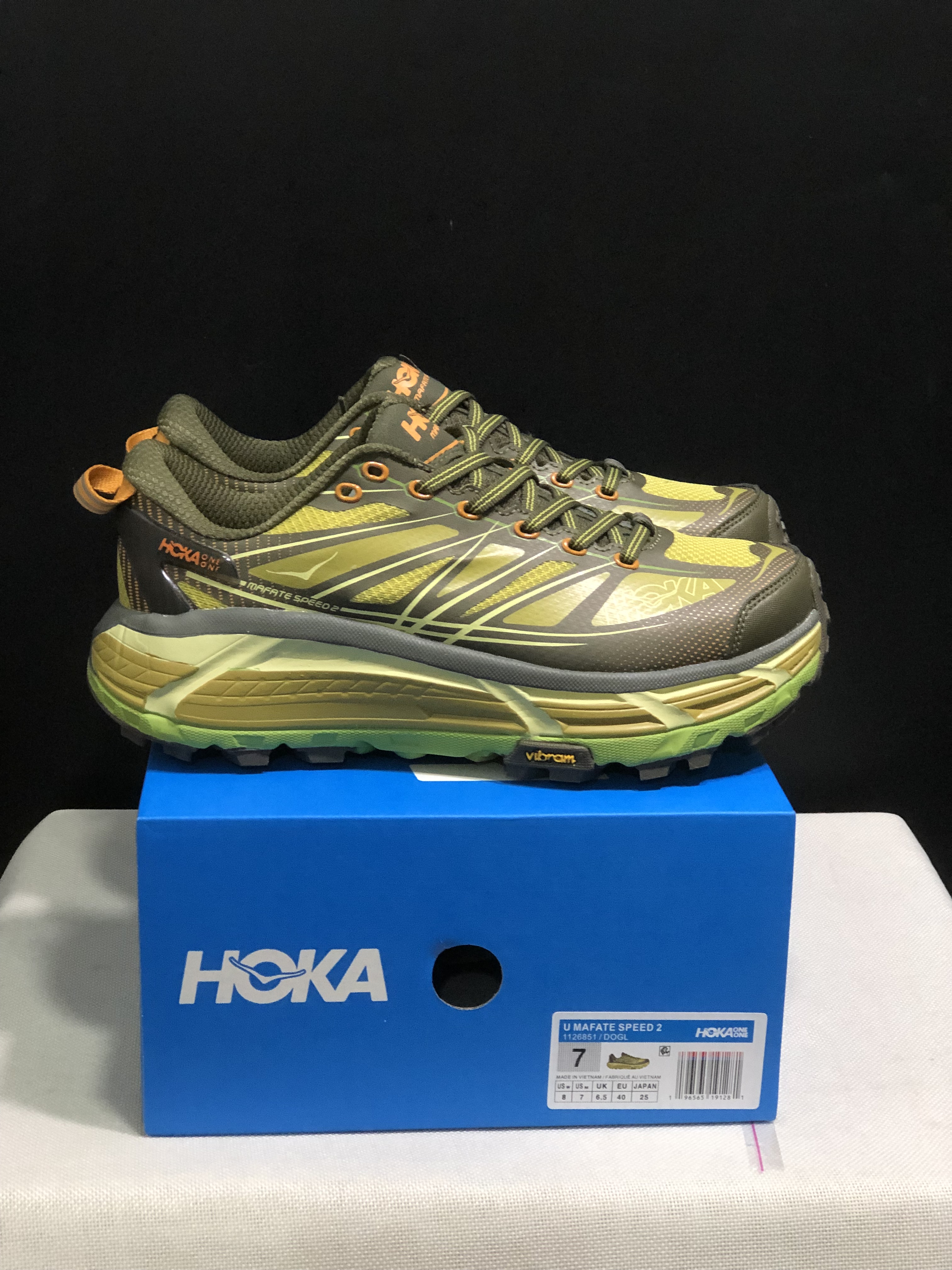 Hoka One One Mafate Speed 2 Mountain Anti-slip Running Shoes Sneakers Brown