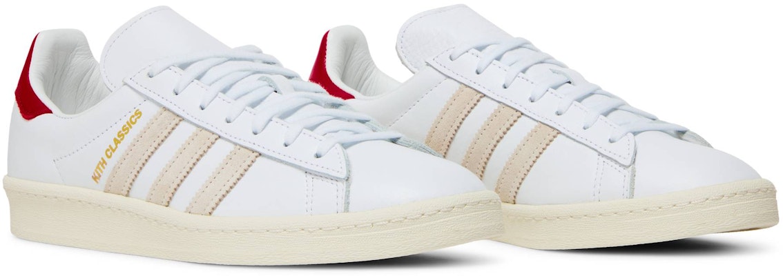 KITH Adidas Campus 80s Classics Program - White Red GY2542 Shoes