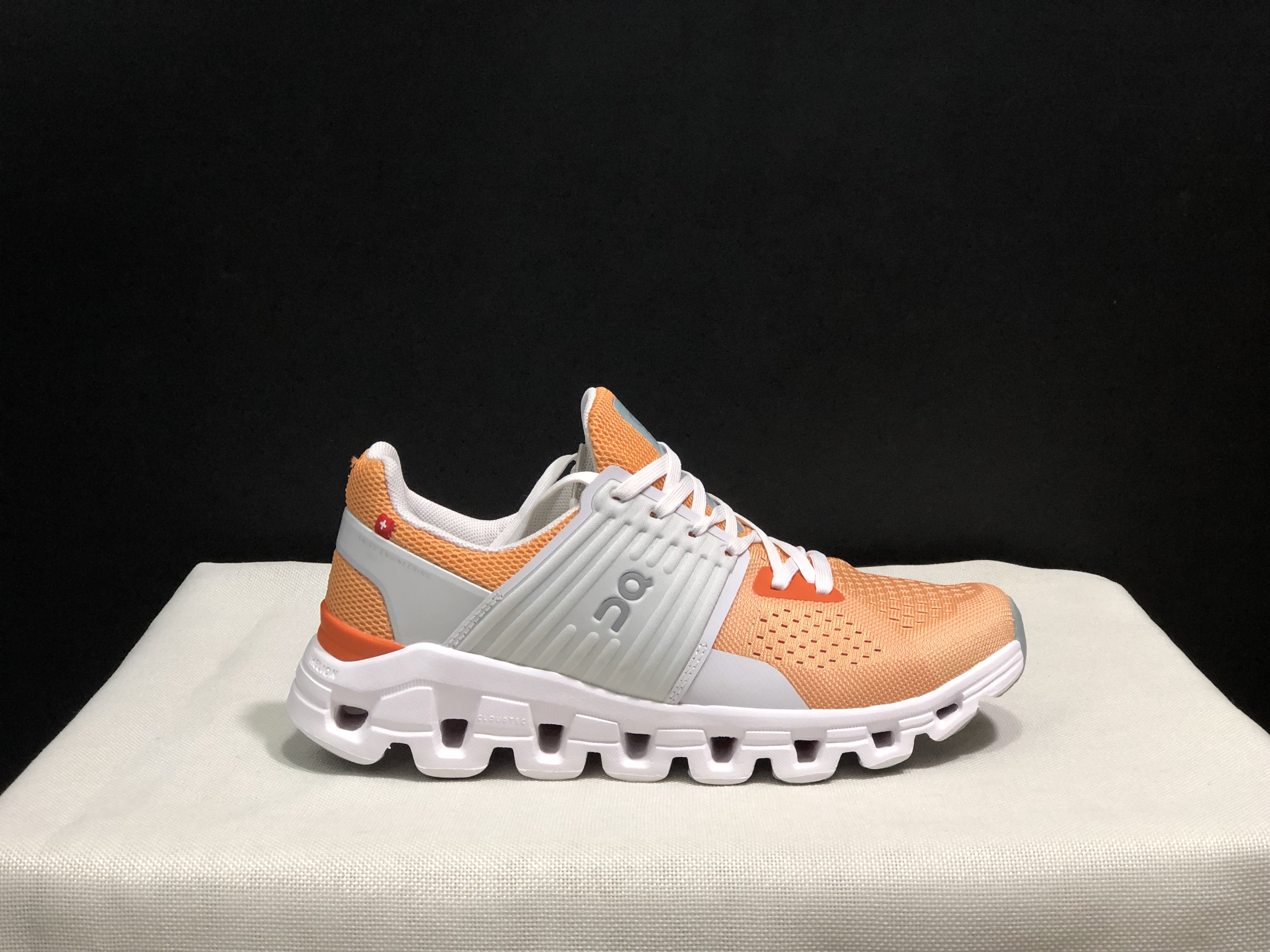 On Running Cloudswift Cushioning Running Shoes Light Grey/Orange