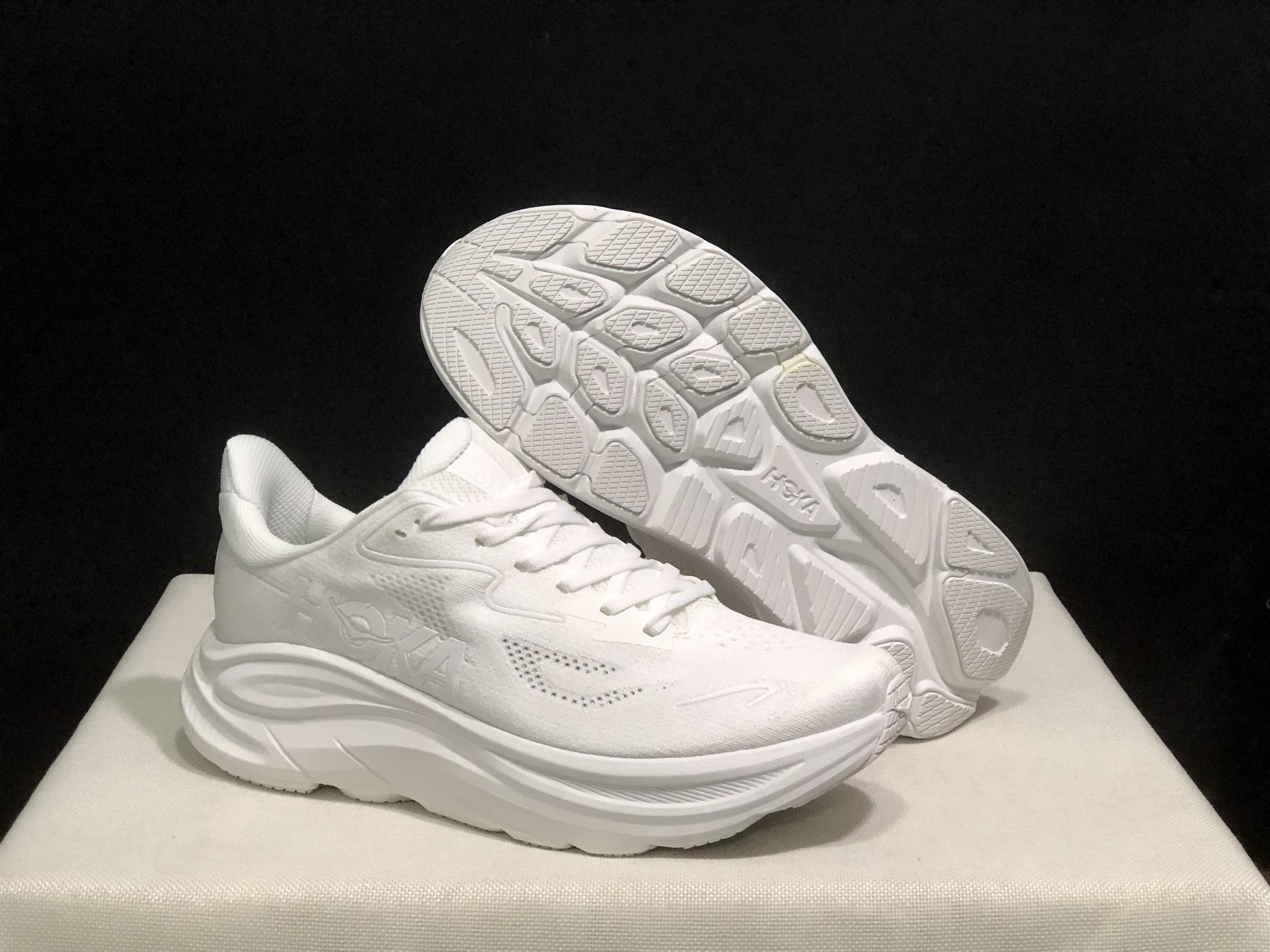 Hoka One One Clifton 10 White Fashion Shoes Sneakers