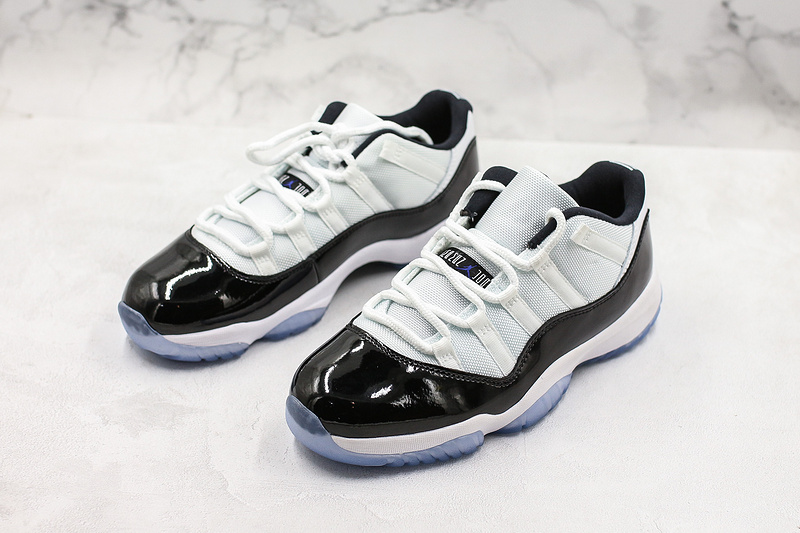 Nike Air Jordan 11 Retro Low Concord White Black Cool Sneakers