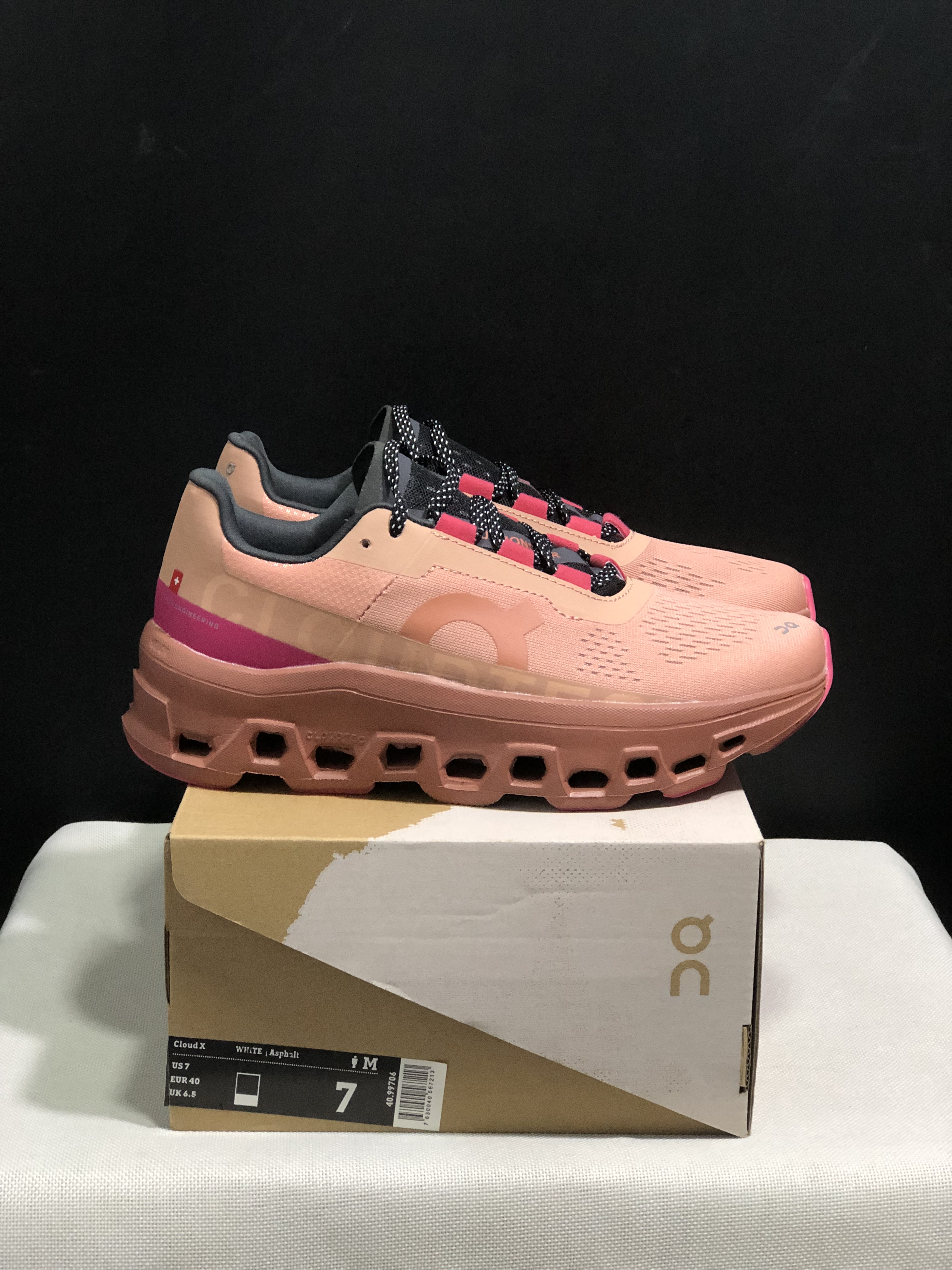 On Running Cloudmonster Anti-Slip Running Shoes Orange Red