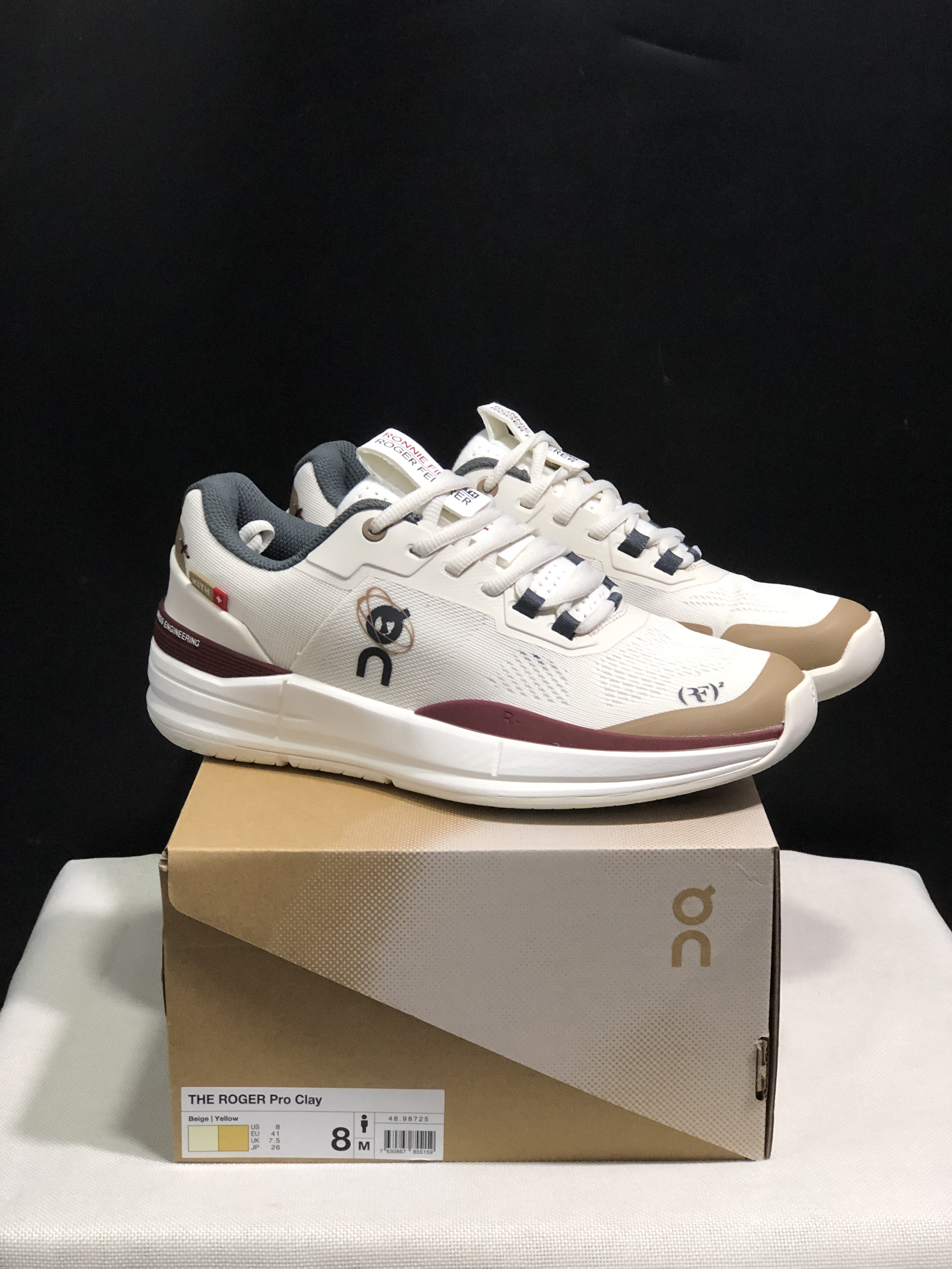 On Running The Roger Rro Durable And Breathable Tennis Shoes Beige/Earthy Yellow