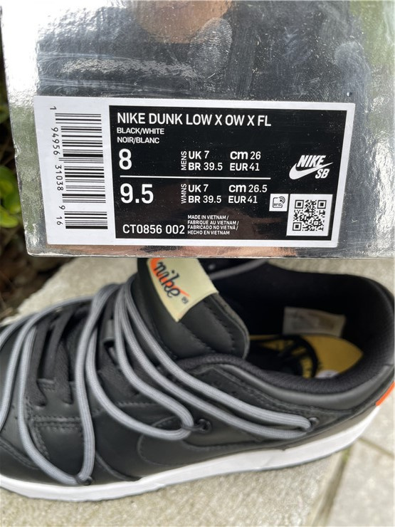 Nike Dunk Low OW FL Black Sneakers