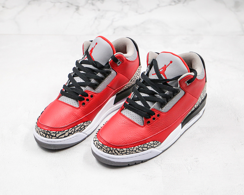 Nike Air Jordan 3 Retro Unite Fire Red Sneakers