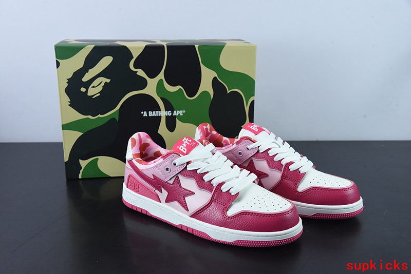A Bathing Ape Bape Sta Sk8 Pink Gradient Camo