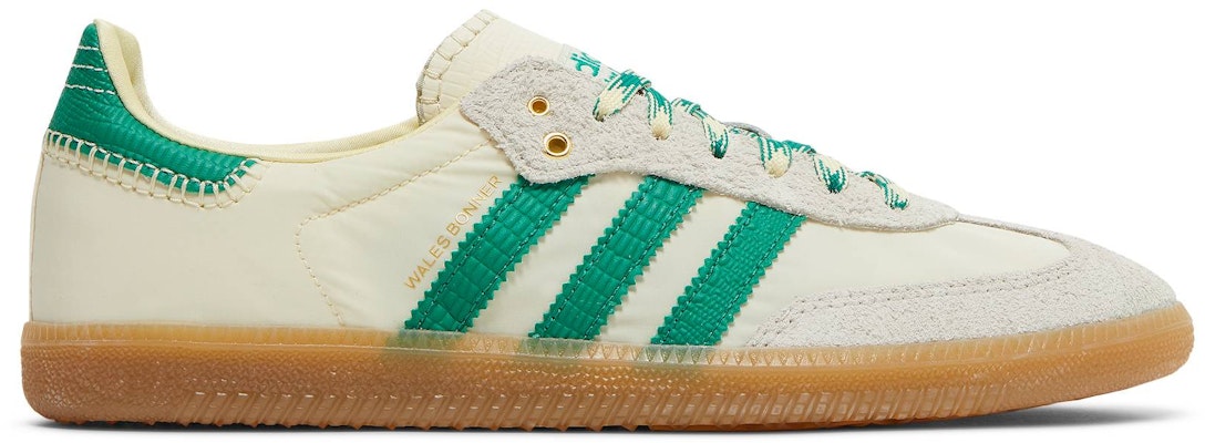 Wales Bonner Adidas Samba Cream White Bold Green GY4344 Shoes