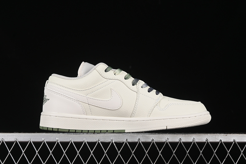 Nike Air Jordan 1 Low Off-White STONE ISLAND White Green Sneakers