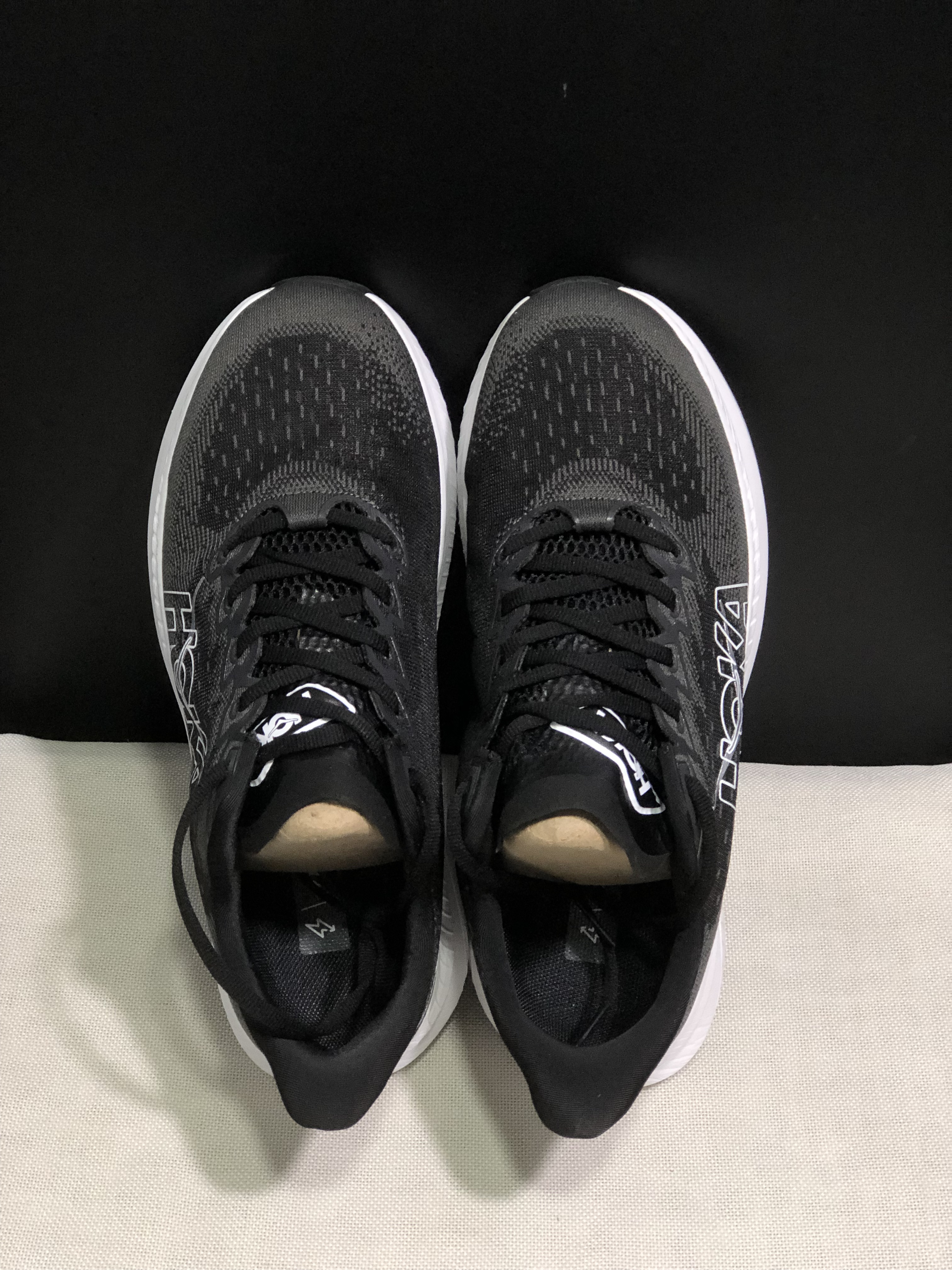 Hoka One One Mach 6 Wear-resistant Breathable Low-top Running Shoes Sneakers Black