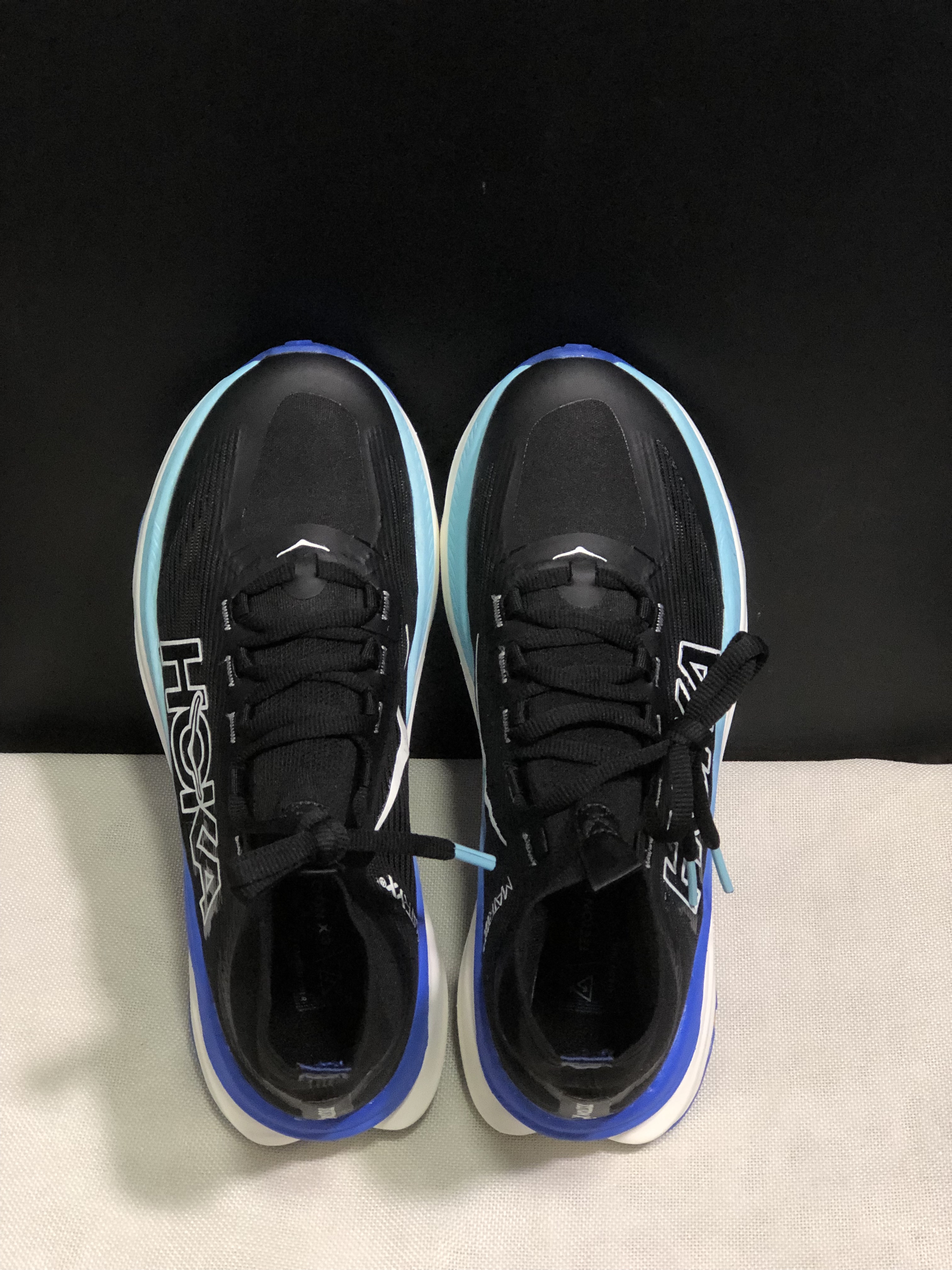 Hoka One One Tecton X 3 Comfortable High-top Running Shoes Sneakers Black