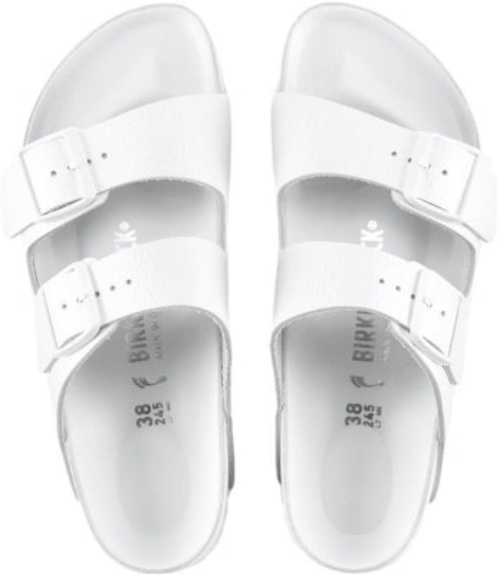 Birkenstock Arizona 1022414 White Leather Sandals