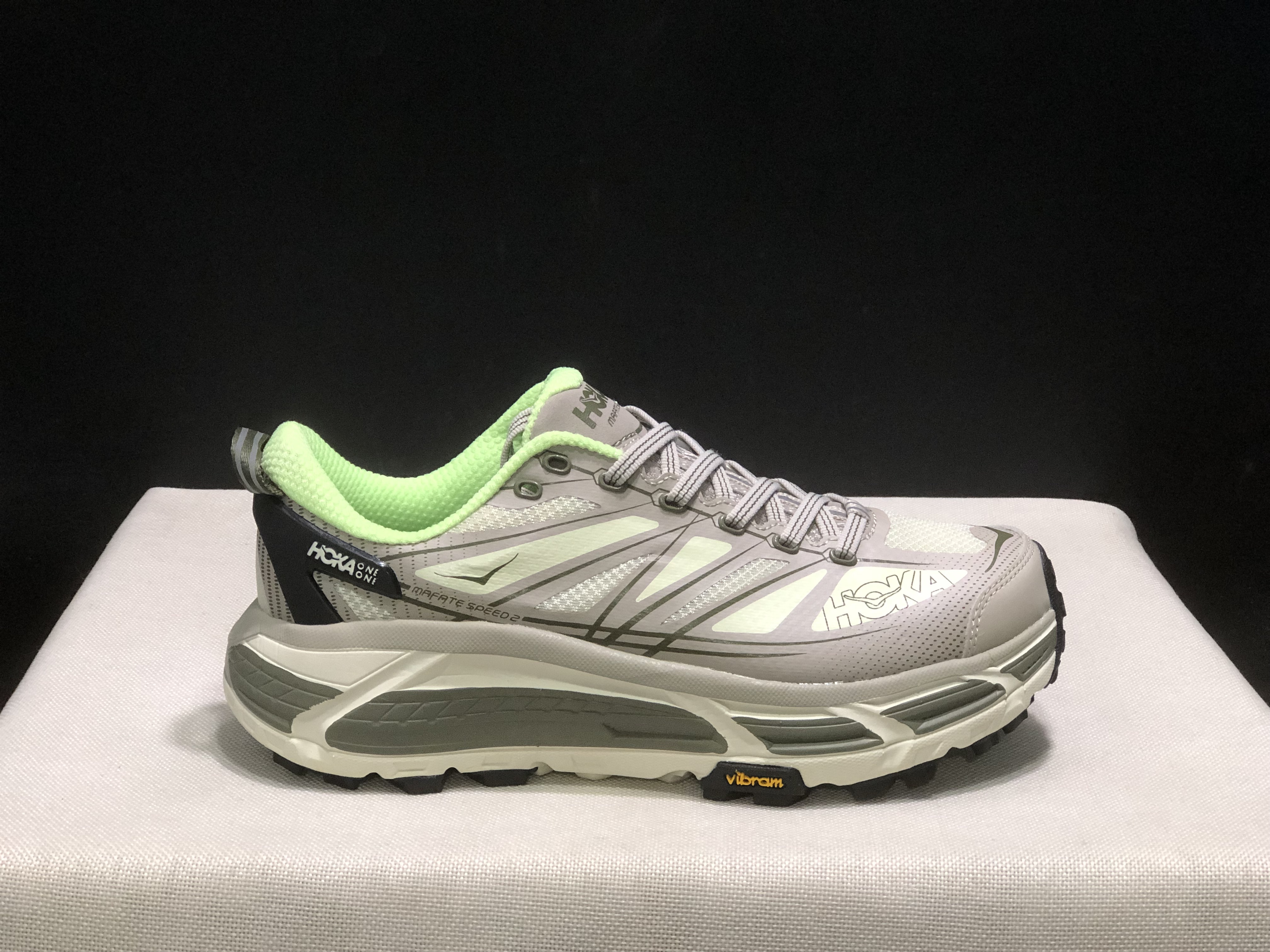 Hoka One One Mafate Speed 2 Mountain Anti-slip Running Shoes Sneakers Gray