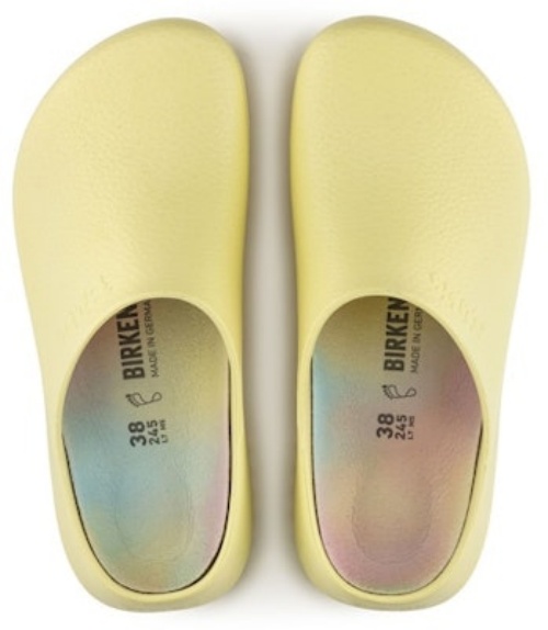 Birkenstock Super Birki Vegan Polyurethane Cream Yellow 1021183 Fashion Slippers