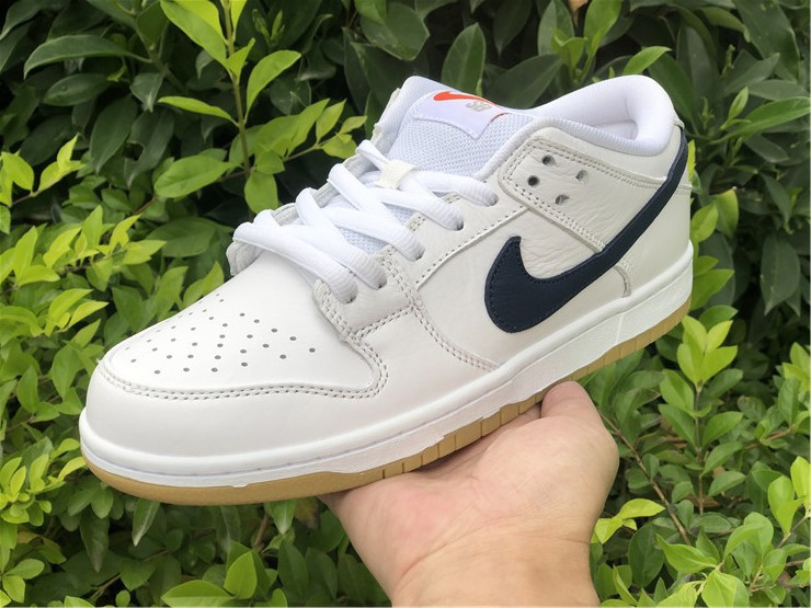 Nike Dunk Pro ISO SB Low Orange Label White Navy Sneakers