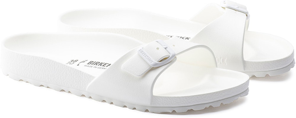 Birkenstock Madrid 128183 EVA Narrow Fit White Sandals