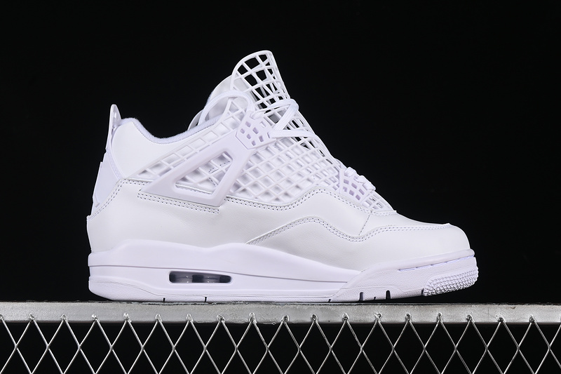 Nike Air Jordan 4 Retro Net White Sneakers