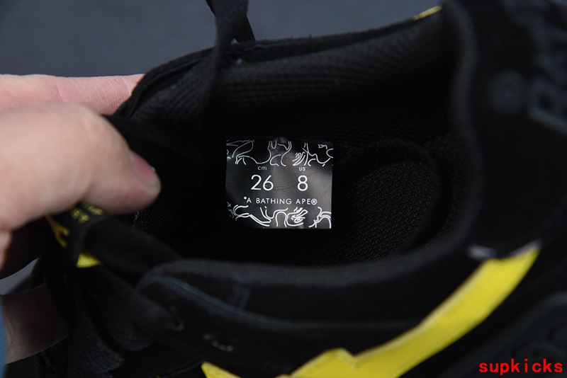 A Bathing Ape Bape Sta Sk8 Black Yellow