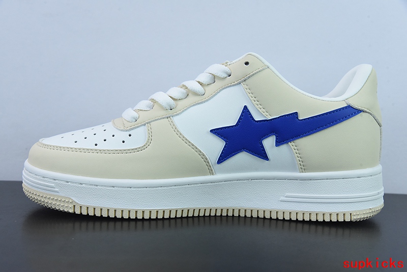 A Bathing Ape Bape Sta Low Cream Blue