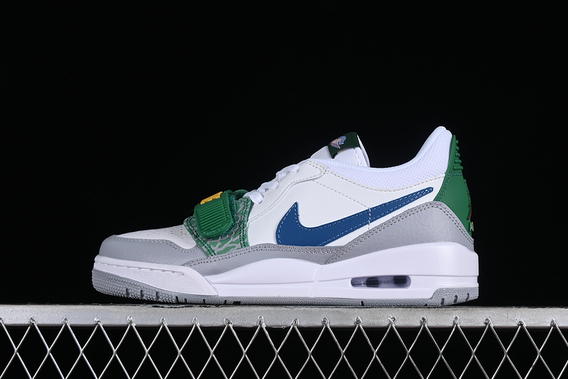 Nike Air Jordan Legacy 312 Low White Wolf Grey Pine Green Sneakers