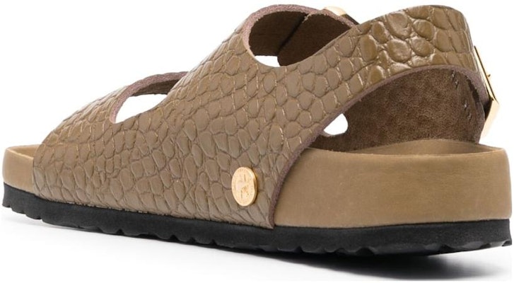 Birkenstock Milano Snakeskin Brown 1024258 Fashion Slippers