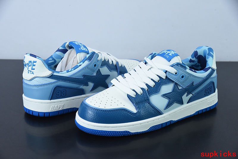 A Bathing Ape Bape Sta Sk8 Blue Gradient Camo
